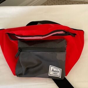 Herschel Supply Company Red and Black Belt Bag